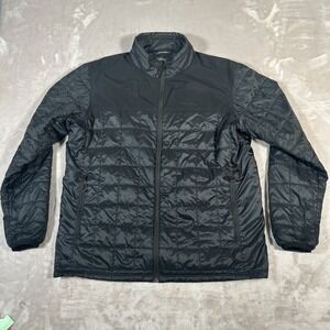 Sitka Gear Lowland Jacket Men XL Black Puffer Quilted Hunting Outdoor Zip Pocket